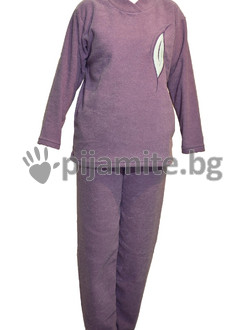 Дамска пижама - дълъг ръкав - хавлия Листо 61137